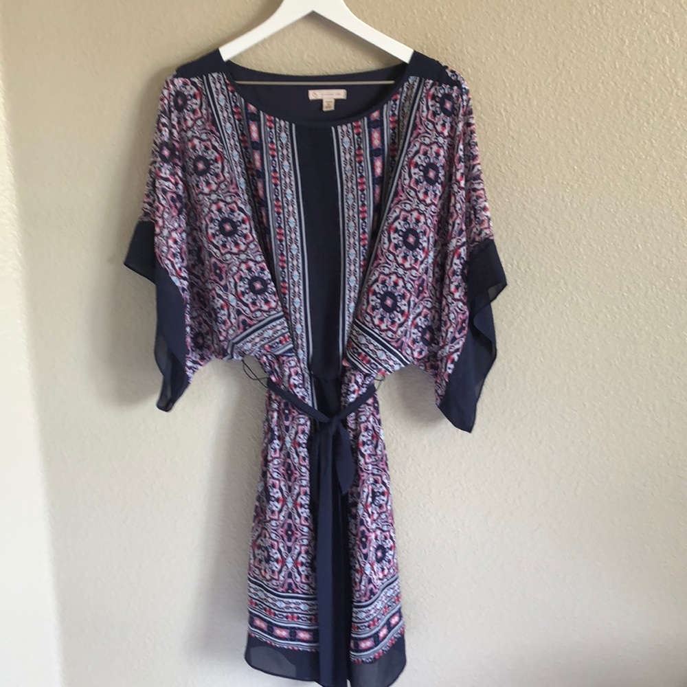 Kimono style dress in a pretty boho print
